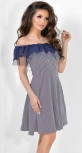 Платье № 36494N сине-белая полоска (розница 625 грн.)