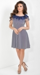 Платье № 36494N сине-белая полоска (розница 625 грн.)