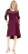 Красивое платье с гипюром цвета марсала № 3576