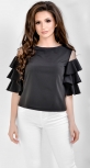 Блуза № 1779SN черная (розница 475 грн.)