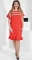 Платье № 36551N красное