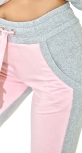 Серо-розовый спортивный костюм