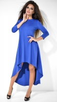 Модное асимметричное платье,"королевский синий"