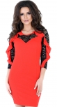 Роскошное красное вечернее платье цвета № 3554