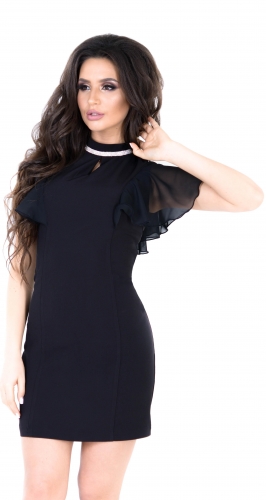 Платье № 35163SN черное 