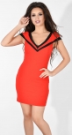 Платье № 3551L красное