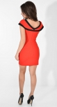 Платье № 3551L красное