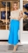Голубая шелковая юбка № 4507