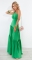 Зеленое длинное платье 