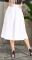 Расклешенная белая юбка