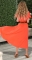 Оранжевое летнее платье