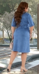 Модное платье из эко-замши № 43241