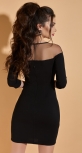 Черное платье МИНИ № 1829 
