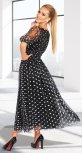 Платье-сеточка с красивым декольте № 4580