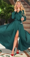 Шелковое вечернее платье № 4606