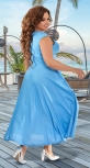 Красивое платье из льна № 43151