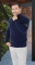 Мужской свитер с горлом-стойкой и шевроном