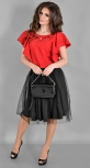 Модный красно-черный комплект № 3638