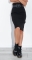 Узкая черная юбка с цельнокроенным поясом 
