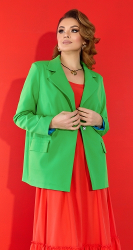 Модный зеленый пиджак